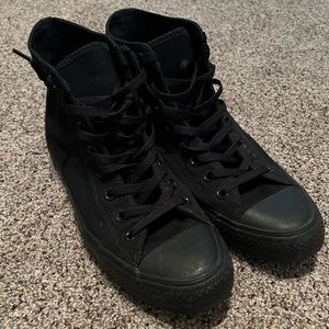 Mens black high top converse